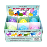 Wholesale Vegan Dino Egg Surprise Bath Bombs - Displayer of 6